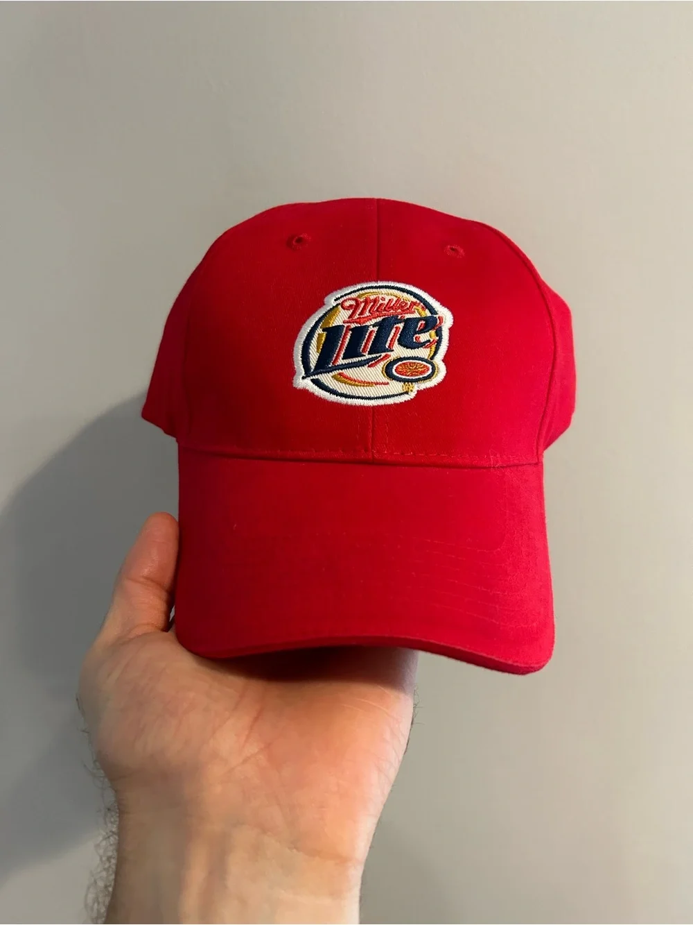 Vintage Red Miller Lite Beer Strapback Hat ACME Apparel 100% Cotton Cap New